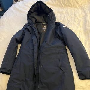 Helly Hansen, XS Women's Winter Insulated Parka, Navy Blue, Waterproof